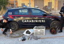 Favara, 90 chili di cavi in rame in auto: denunciati